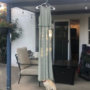 Adrianna Papell Beaded Halter Gown